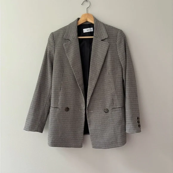 Mango Micro-Houndstooth Blazer - Picture 1 of 3